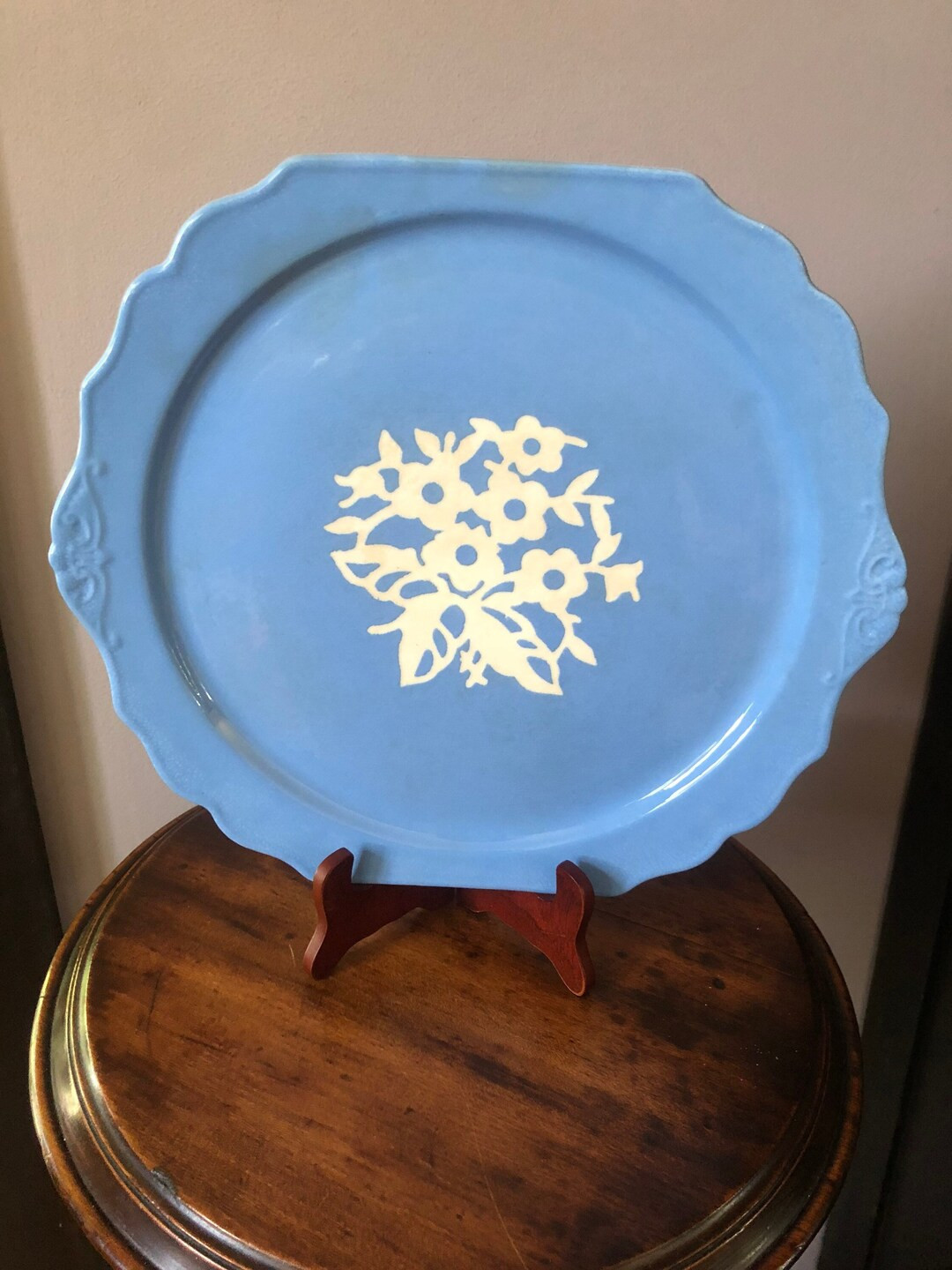 Vintage Cameoware Harker Pottery Co Blue and White Plate. Circa 1930-1940s. - Etsy | Etsy (US)