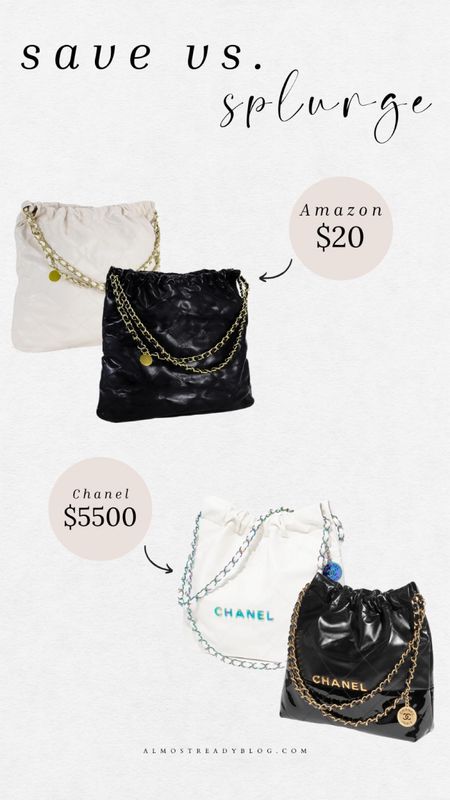 Save vs splurge, look for less, amazon bags, chanel bag 

#LTKFindsUnder100