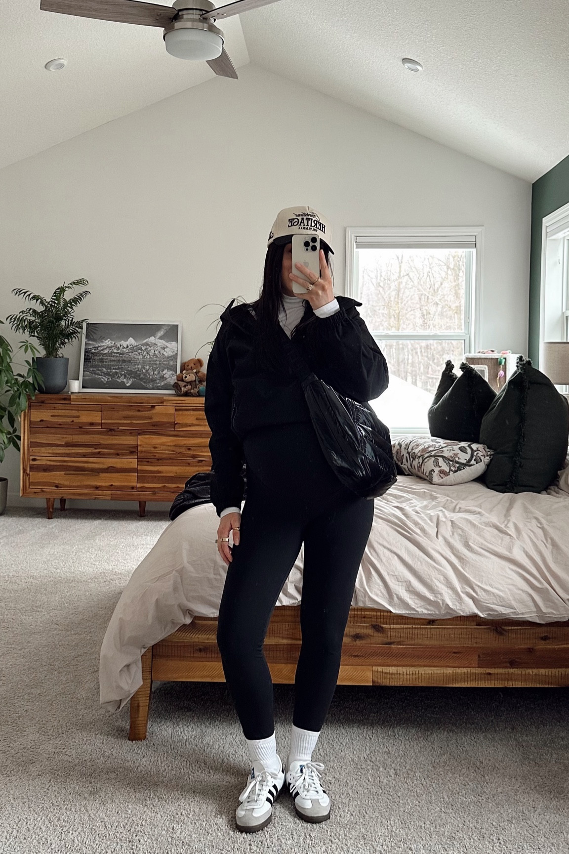 My fleece lined jacket is on sale in a few colors! Sling bag on sale too! Wearing s in turtle & leggings, L jacket (sized up for the bump & cinched it), sneakers tts 

#LTKSaleAlert #LTKBump #LTKSeasonal