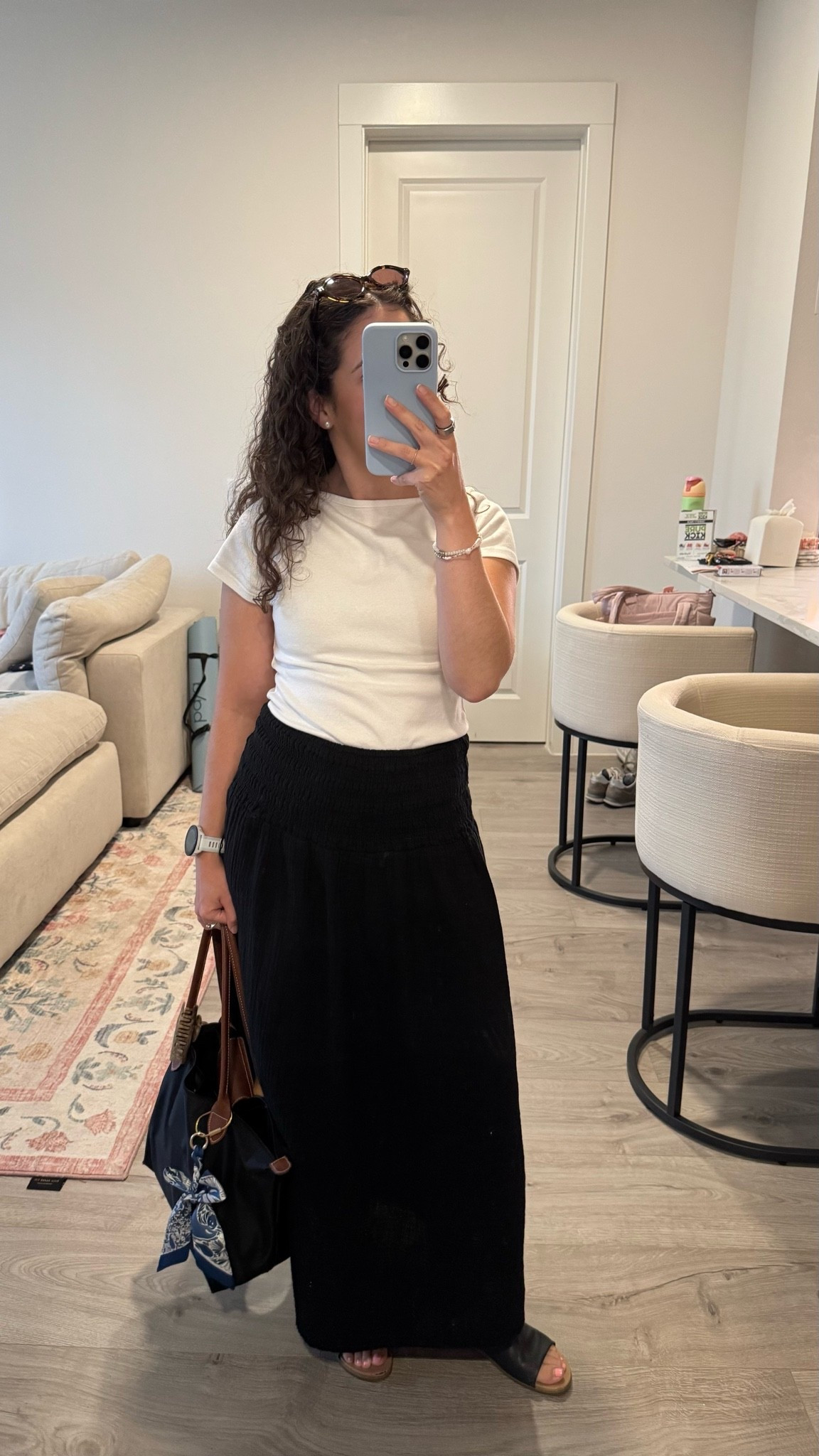 office ootd
my smocked skirt is old from Old Navy but I'm linking a few similar options

#LTKPetite #LTKWorkwear