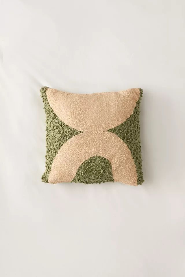 Boucle Square Throw Pillow | Urban Outfitters (US and RoW)