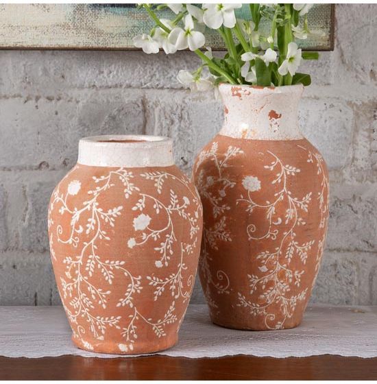 Country Grace Terracotta Floral Vases | Rod's Western Palace/ Country Grace