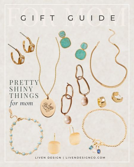 Mother's Day gift guide. Gift for mom. Gift for her. Jewelry gift. Personalized jewelry. Monogrammed. Earrings. Necklace. Bracelet. Fine jewelry. Semi fine. Beaded bracelet. Pearl earrings. Under $100. Under $50. Gemstone. 

#LTKGiftGuide #LTKfindsunder100 #LTKfindsunder50