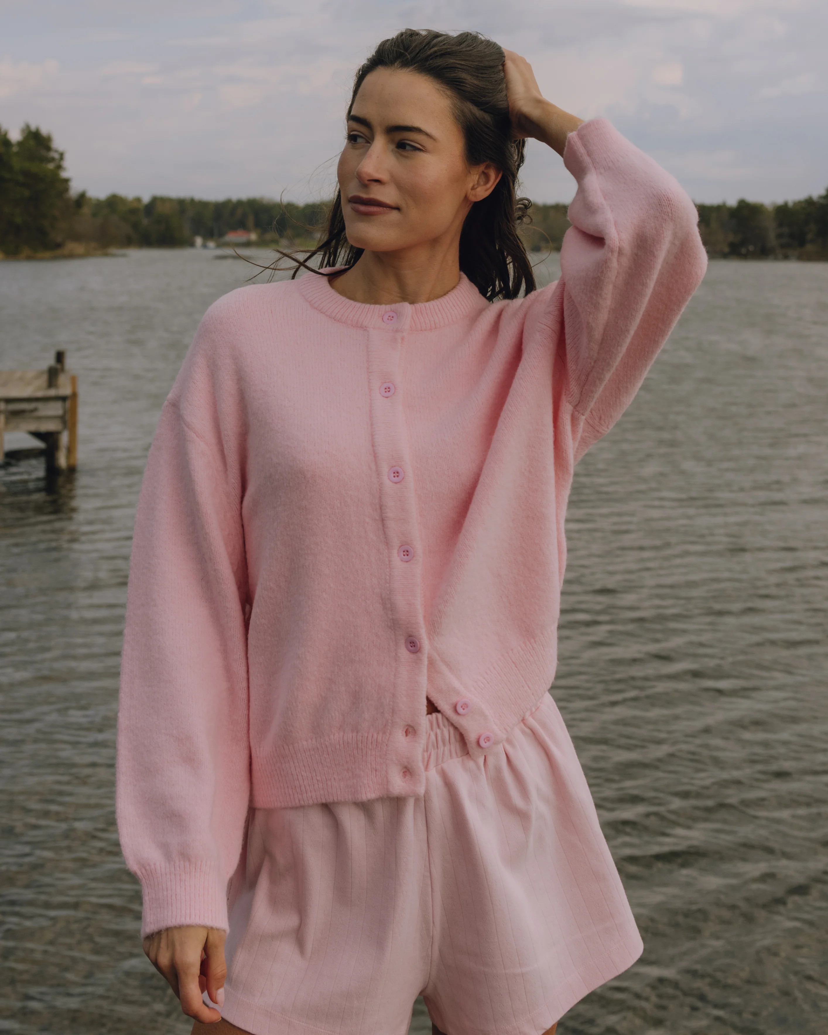 Button Up Sweater - Cupid | Daily Drills