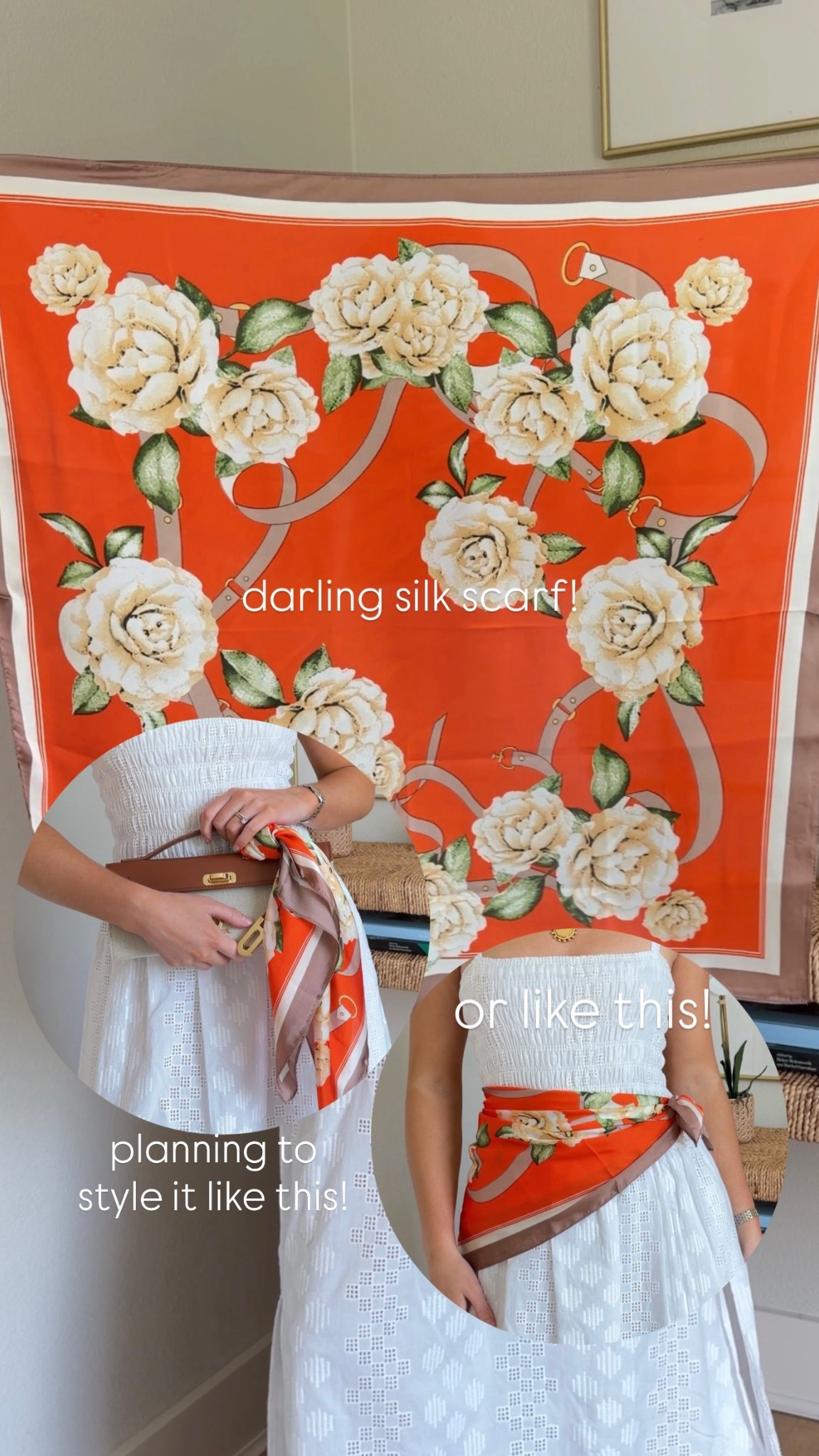 Cute scarf for spring and summer!