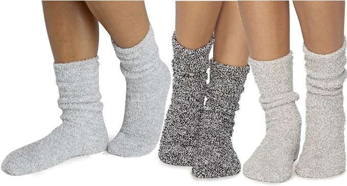 Barefoot Dreams CozyChic Women Heathered Socks, Crew Socks, Plush Socks, Loungewear, Warm Toes, F... | Amazon (US)