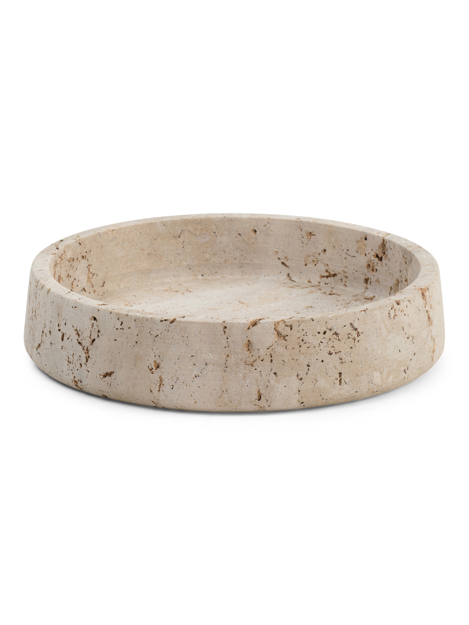 12in Travertine Stone Bowl | TJ Maxx