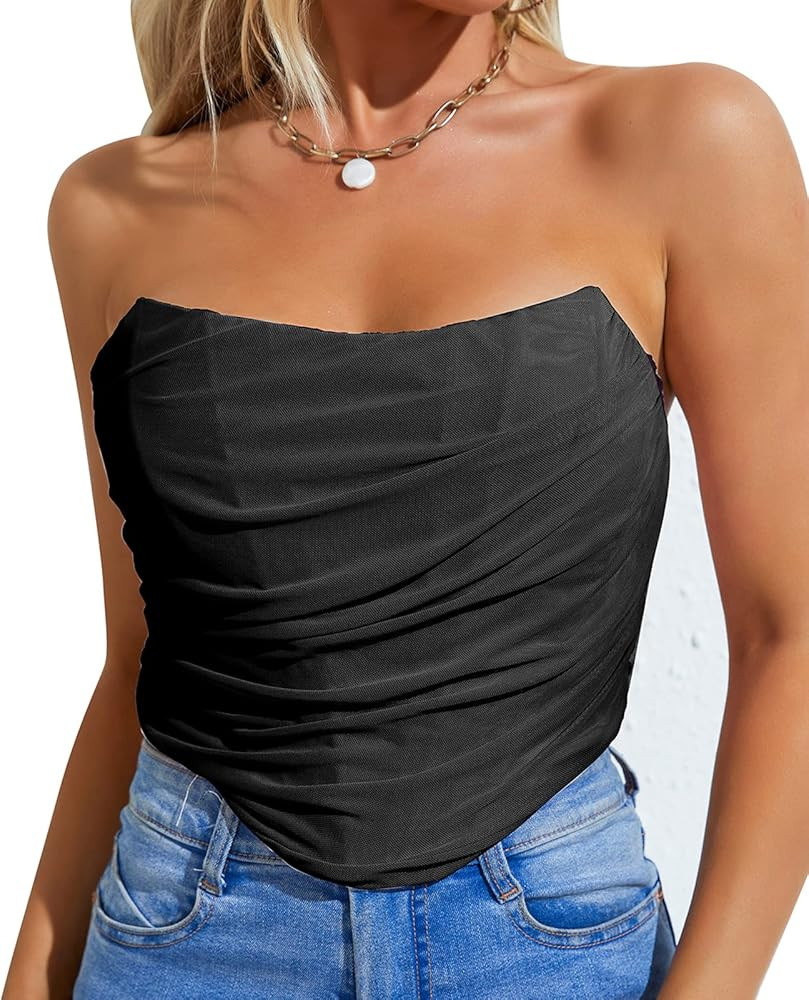 ROYHON Corset Top Womens Bustier Tops For Women | Amazon (US)