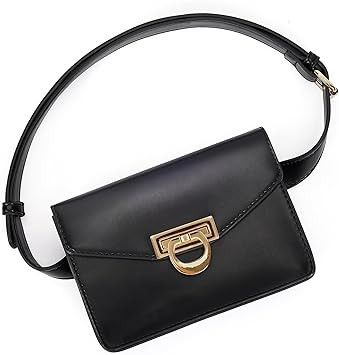 ECOSUSI Fanny Pack for Women PU Leather Belt Bag Waist Bag Fashion Waist Pack Pouch Small Purse f... | Amazon (US)