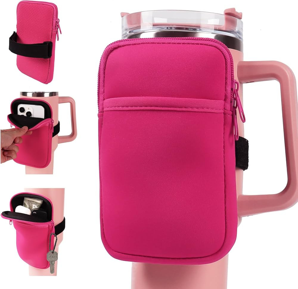 LMYUHONG Water Bottle Pouch for Stanley Cup Accessories 40oz 20oz 30oz,Tumbler Pouch with Versati... | Amazon (US)