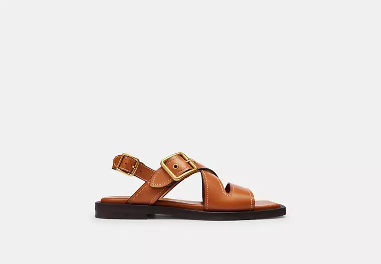 Archival Buckle Flat Sandal | Coach (US)