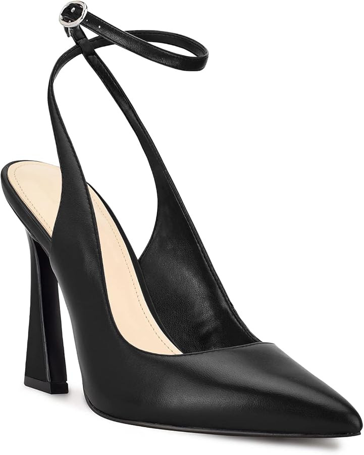 Womens Closed Toe Ankle Strap Heels Pointed Toe Pumps Shoes Slingback High Heel Wedding Dress Sho... | Amazon (US)