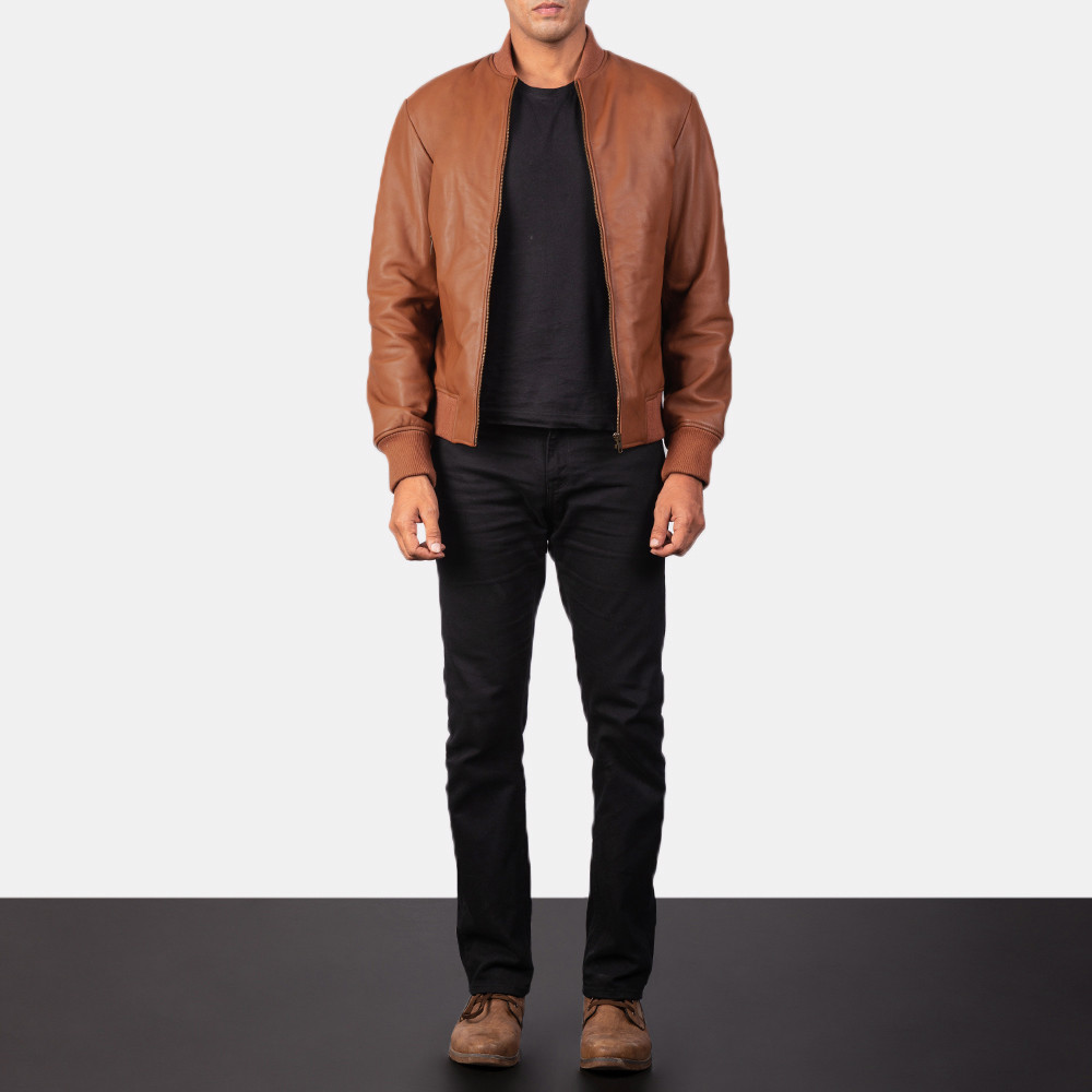Shane Brown Leather Bomber Jacket | The Jacket Maker