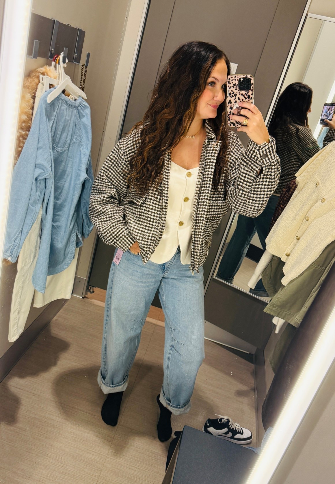 The cutest fall outfit from Target. 5’7 140 pounds wearing a small in the shirt, medium in the jacket and size 6 in the barrels! 

#LTKStyleTip #LTKFindsUnder50 #LTKHoliday