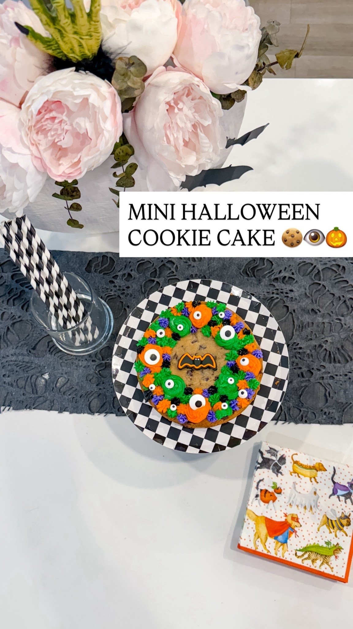 Ever since I got these mini pans I’ve been OBSESSED with making these 

The $7 tub of cookie dough has gotten me 3 mini cookie cakes (with some left over)

I’ve found that baking it at 350 degrees for 20 minutes is the perfect amount of time 

A cute little treat OR you could premake a bunch & it would be a super cute girls night to decorate them  

I personally get the Wilton icing with tips and the bats at H-E-B (which is local to Texas) but I tried to link the most similar I could find! But they likely have at a grocery store close to you too! 

#LTKFallSale #LTKParties #LTKSeasonal