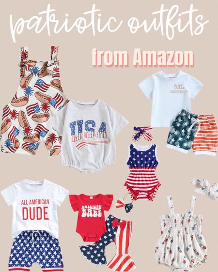 Kids patriotic outfits from Amazon! 

Memorial Day, Fourth of July, 4th of July, baby outfits, kids outfits, amazon finds, amazon baby 

#LTKBaby #LTKFamily #LTKKids