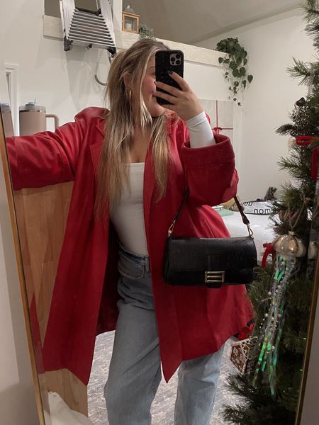Red is the color of the szn! This jacket was a rare thrift find however I’m linking a similar one I found on Amazon! 

#LTKmidsize #LTKstyletip #LTKSeasonal