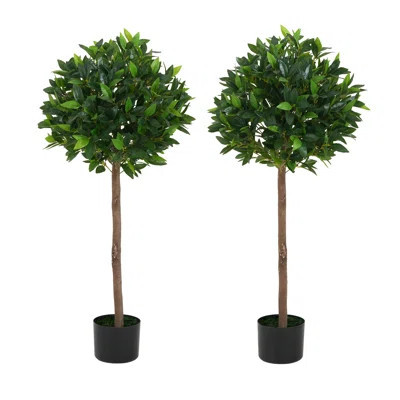 Artificial Topiary Bay Tree Ball With Pot | Wayfair North America