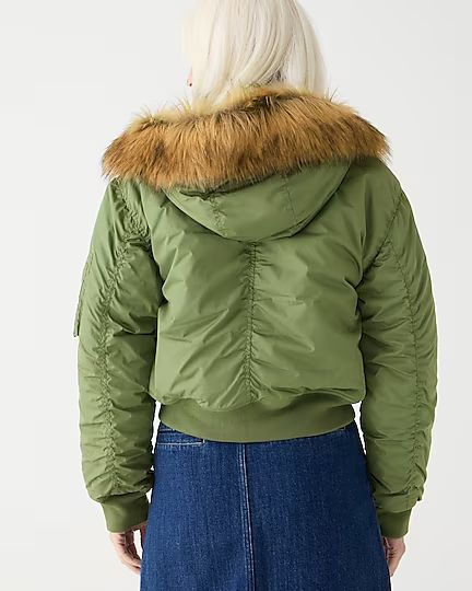 Ruched puffer jacket with PrimaLoft® | J.Crew US