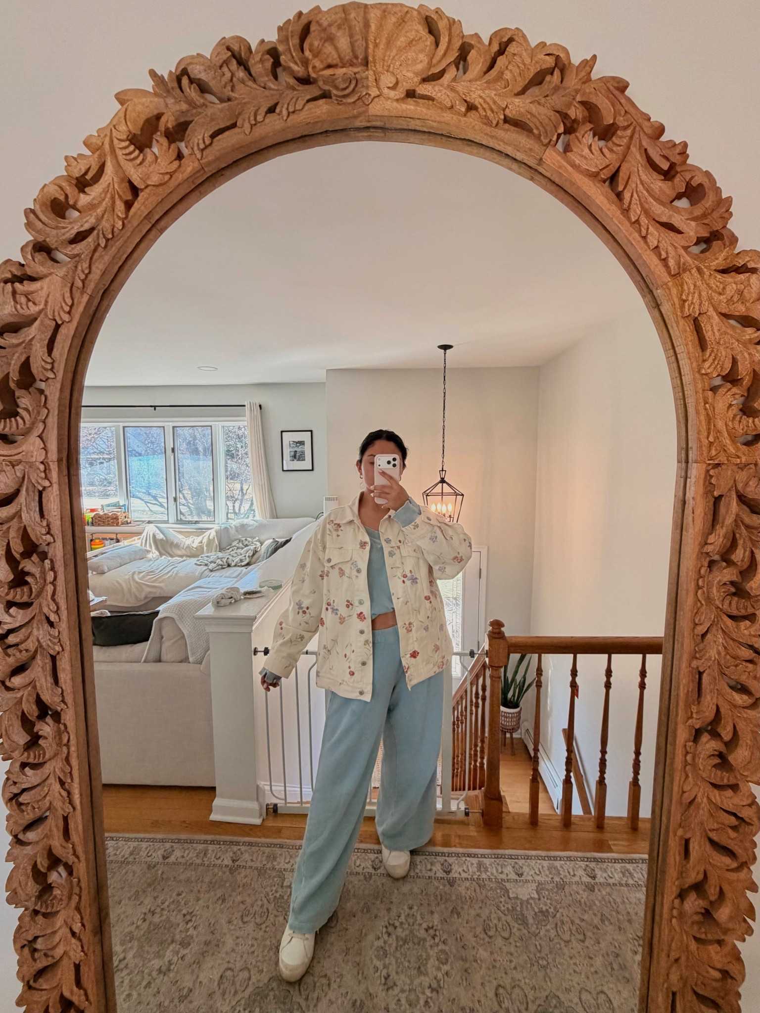 My fav cozy spring outfit 🌱🩵

#LTKmomlife #LTKMidsize #LTKootd