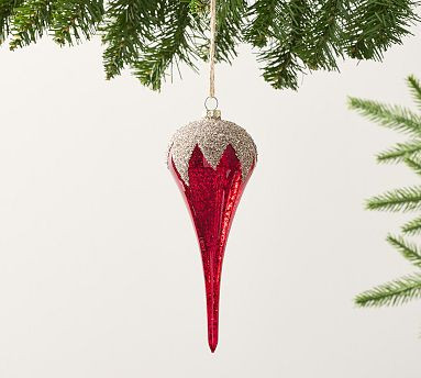 Red and Gold Finial Ornament | Pottery Barn (US)