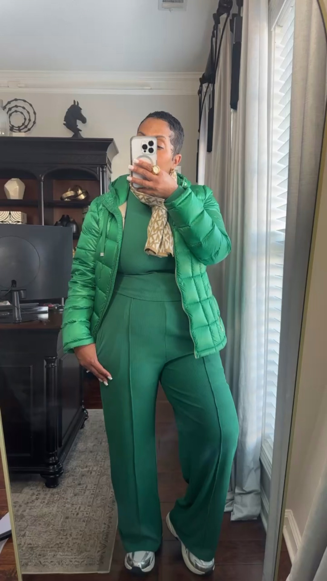 Al green everything you need 💚🍀Styked this Amazon 2-piece set+ Avia tennis + green puffer .

Shop the full look below 👇🏾 

#LTKActive #LTKU #LTKOver40