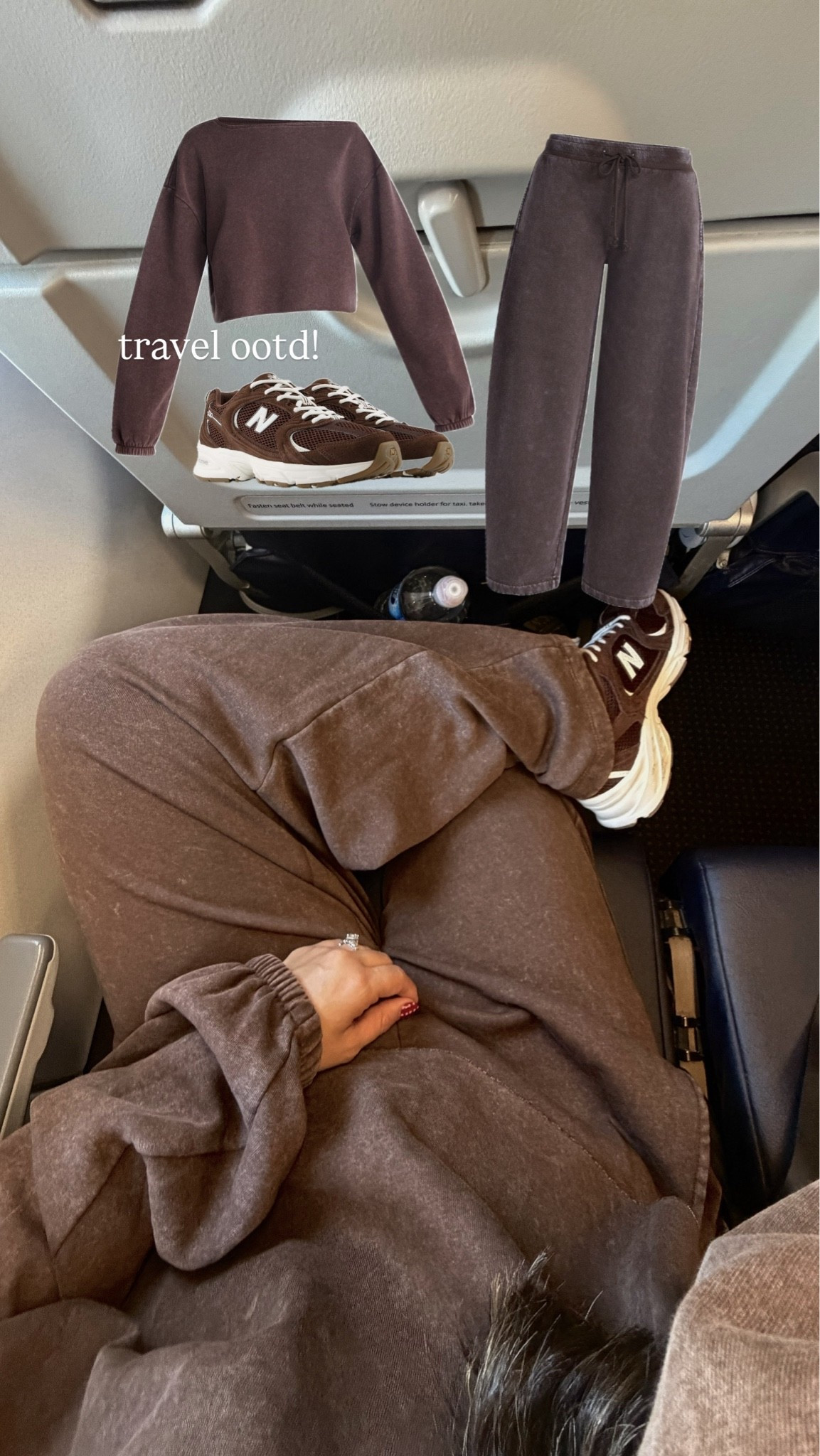 Travel ootd with the comfiest matching set! The sweatshirt is off the shoulder

Pants- small
Sweatshirt- medium (sized up)
Sneaker- 8 women’s

#LTKootd #LTKTravel #LTKPetite