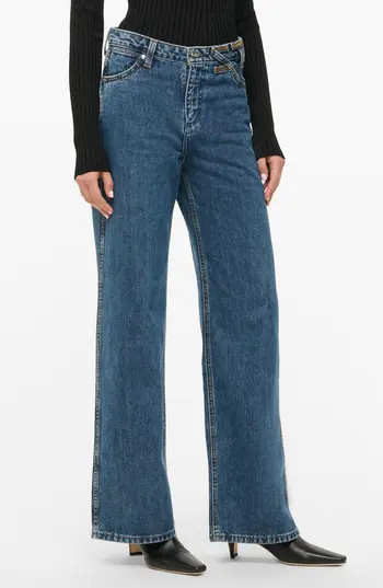 STAUD + Wrangler The Loose Fit Jeans in Indigo Wash at Nordstrom Rack, Size 27 | Nordstrom Rack