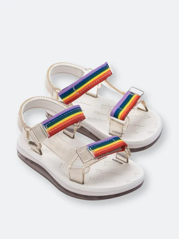 Melissa Rainbow Papete & Rider Sandal - Yellow - 7 | Verishop