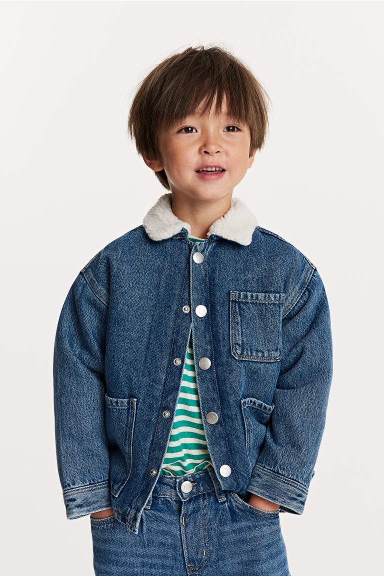 Teddy-fleece-lined Denim Jacket | H&M (US + CA)