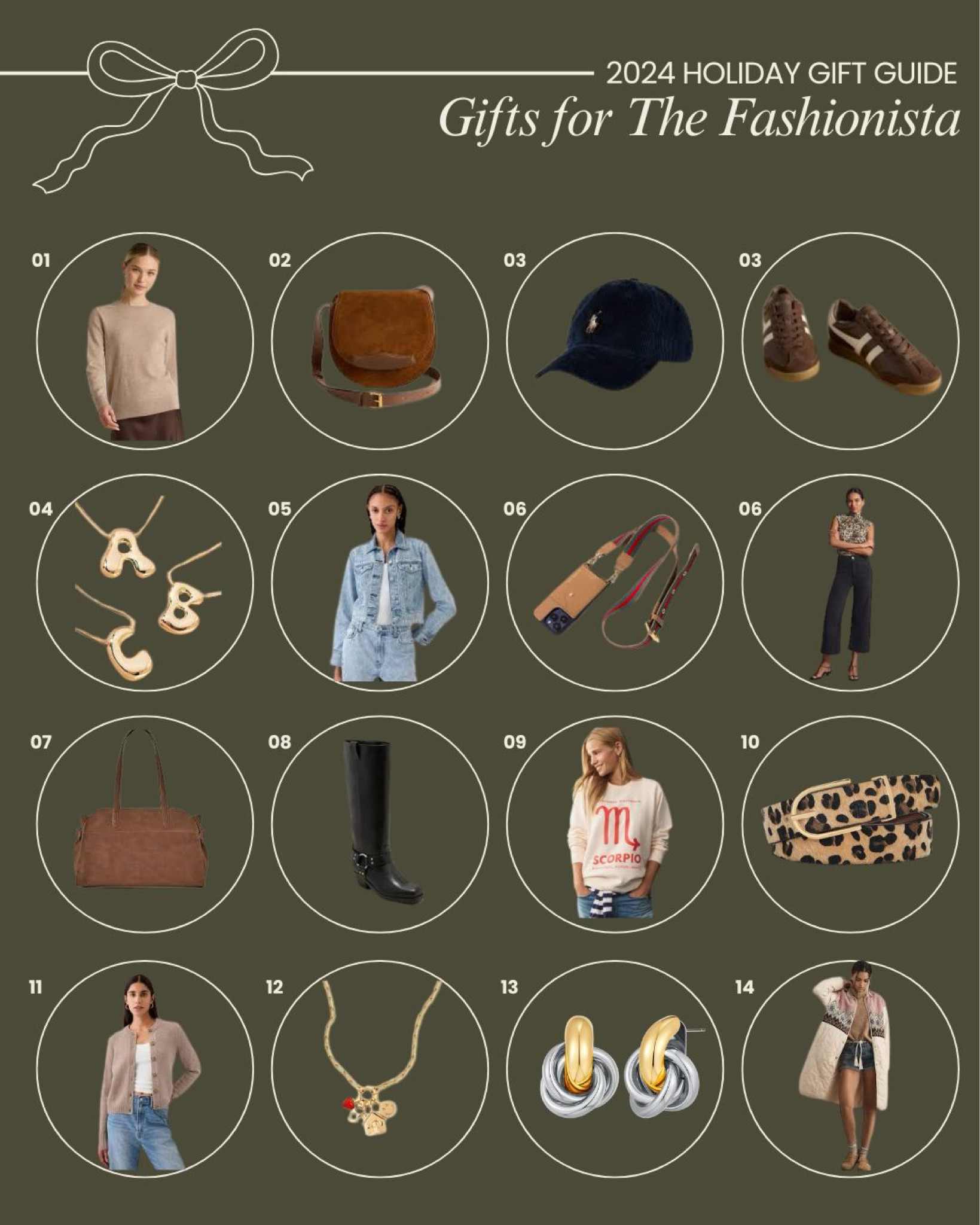 Gift guide for the fashionista in your life! Both affordable and splurge worthy options, because sometimes the fashionistas are the r most expensive ones to shop for.😜

#LTKHoliday #LTKGiftGuide #LTKStyleTip