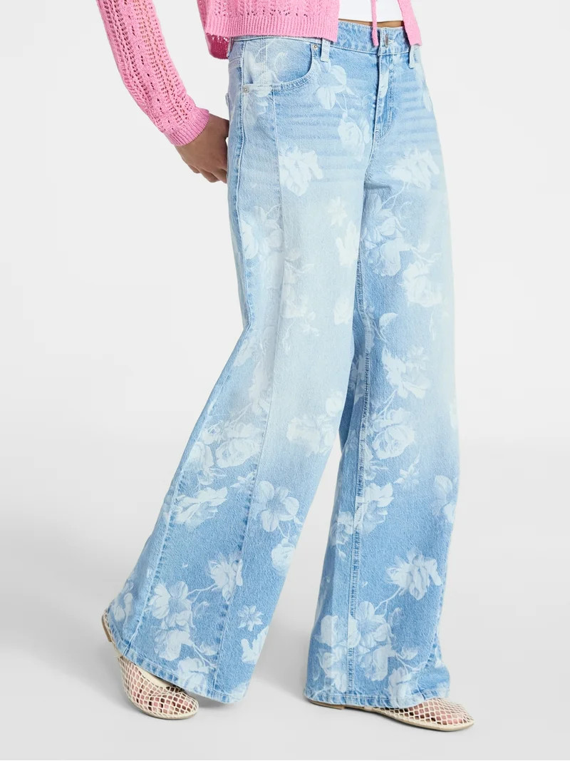 No Boundaries Extra Baggy Jeans, 32" Inseam, Women's 00-18 | Walmart (US)