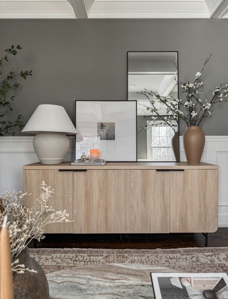 My favorite sideboard cabinet! I love the fluted wood front, the soft close doors, and the affordable price point! 

#LTKSaleAlert #LTKHome #LTKStyleTip