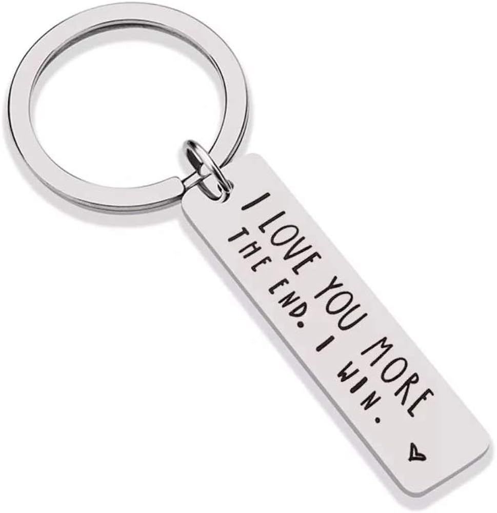Couple Keychain I Love You Keychain for Boyfriend Girlfriend Husband Wife Keychain Gifts for Him Her | Amazon (US)