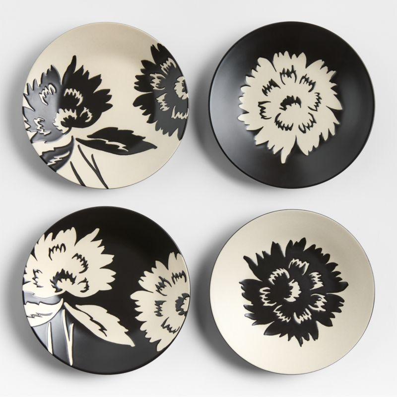 Jardin Stoneware Appetizer Plates, Set of 4 | Crate & Barrel