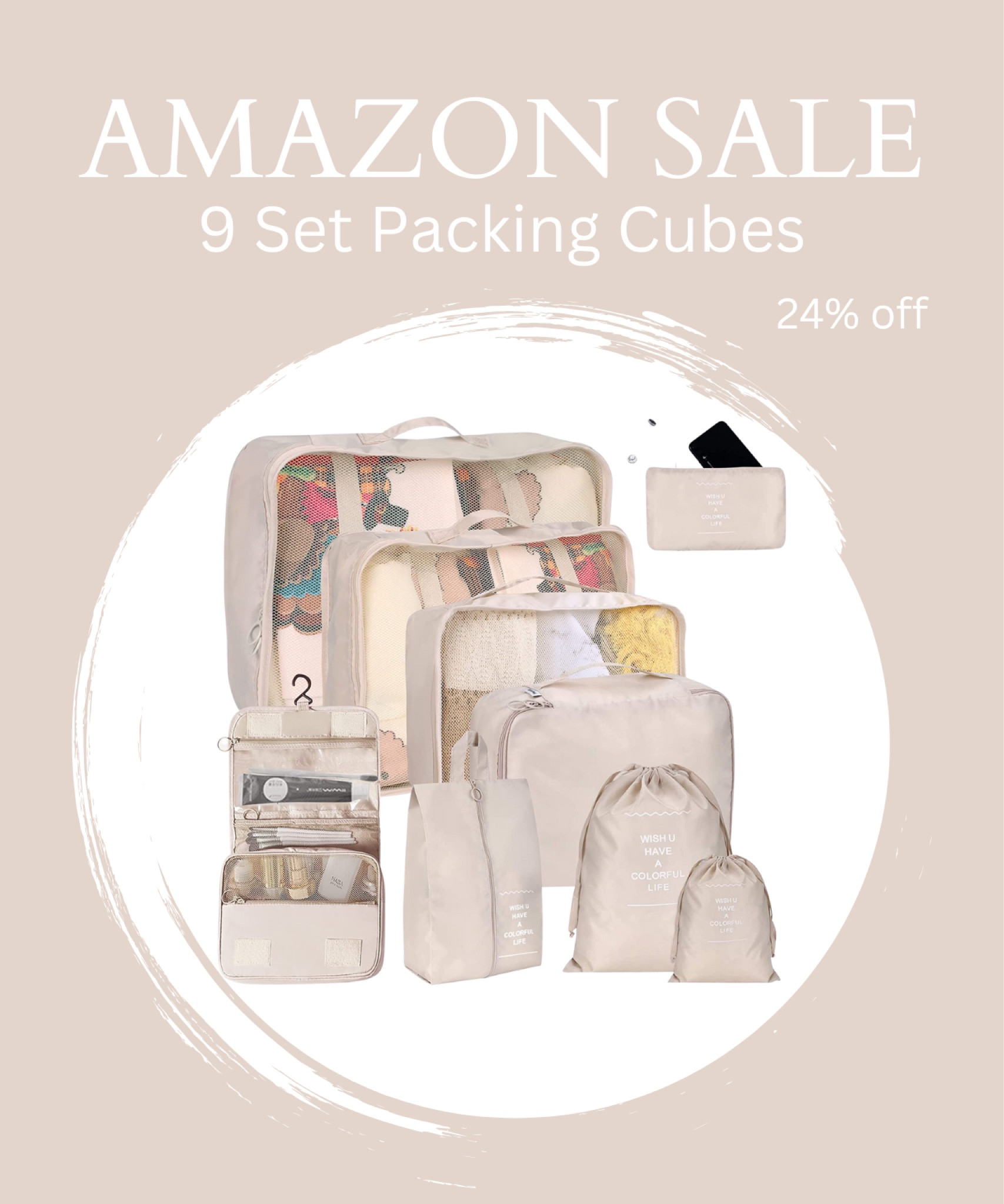 9 set packing cubes perfect for travel! 

#LTKtravel #LTKsalealert #LTKFind