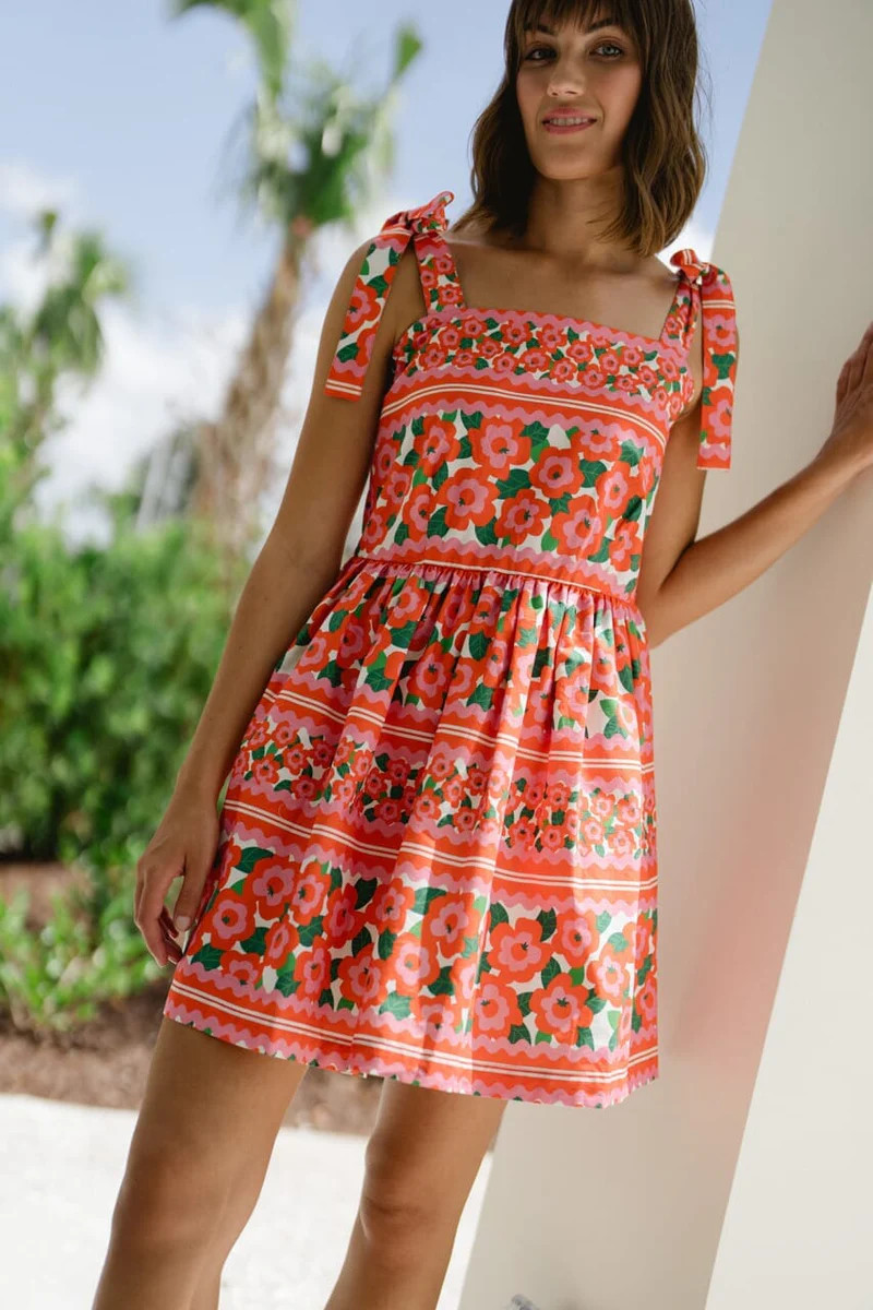 Women's Melody Tie Shoulder Dress| Briton Court | Briton Court