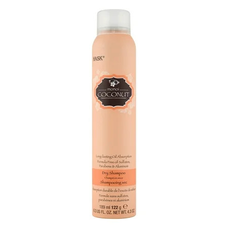 Hask Dry Shampoo Coconut, 6.3 FL OZ, Net Weight 4.3 OZ. | Walmart (US)