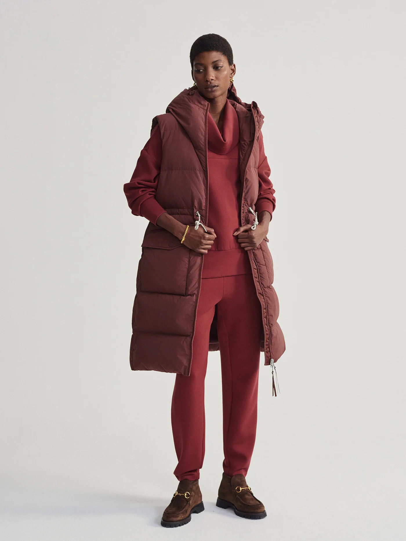 Irving Long Down Gilet | Varley US