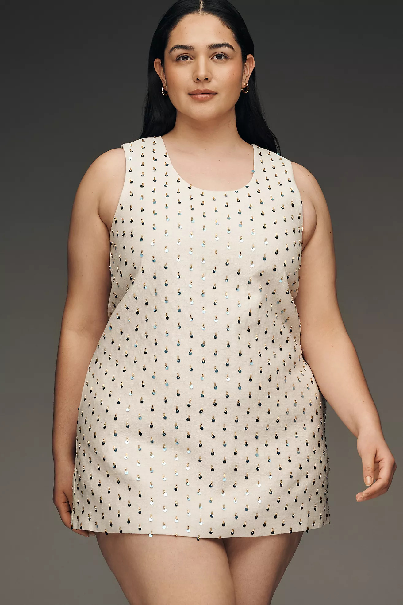 Maude Club Cotton Linen Jardin Sleeveless Mini Dress | Anthropologie (US)