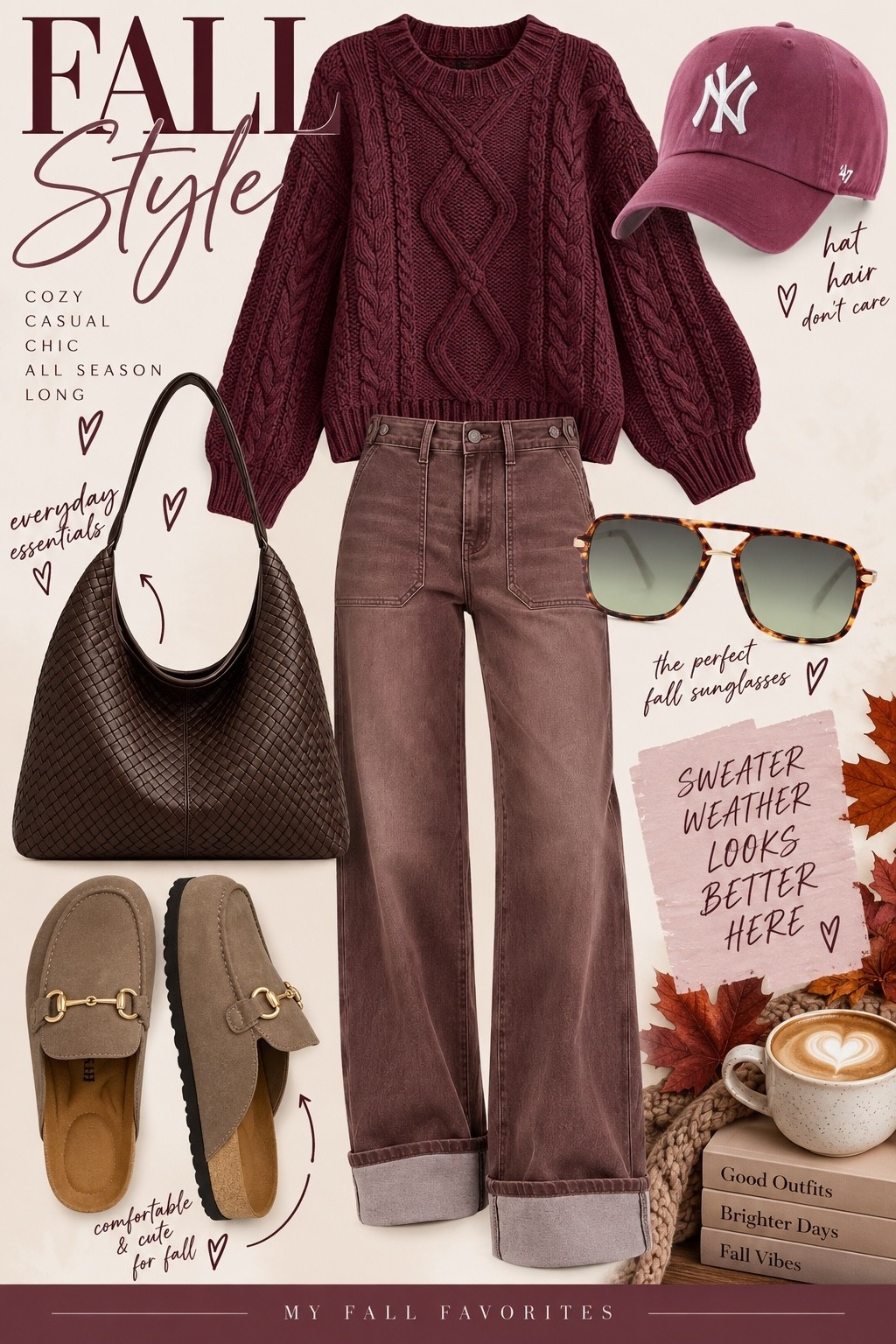 Burgundy is such a popular color this fall. Love this look!

#LTKootd