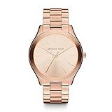 Michael Kors Women's Slim Runway Three-Hand Stainless Steel Quartz Watch | Amazon (US)