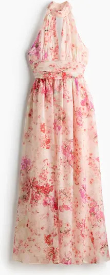 H&M Tie-detail Halterneck Dress | Nordstrom | Nordstrom