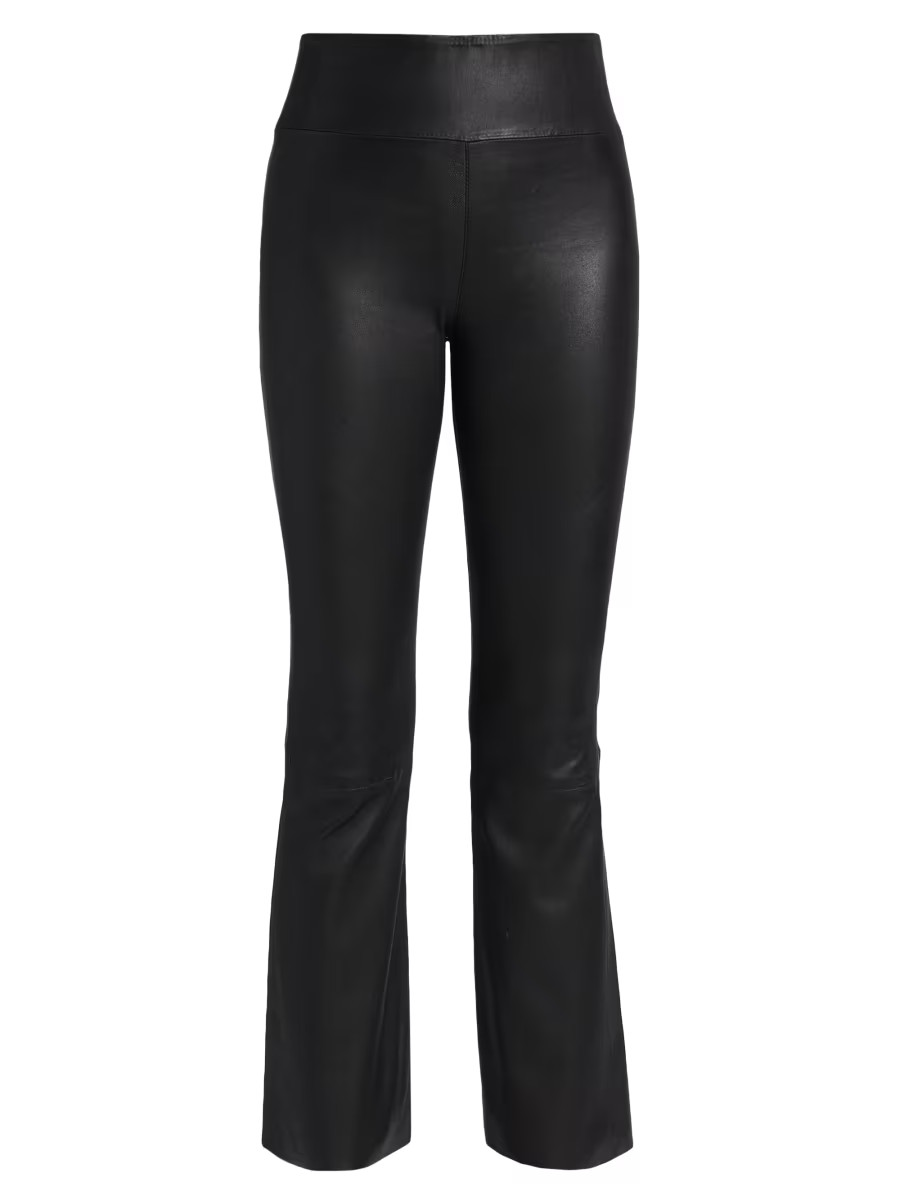 Leather Flare Ankle Leggings | Saks Fifth Avenue