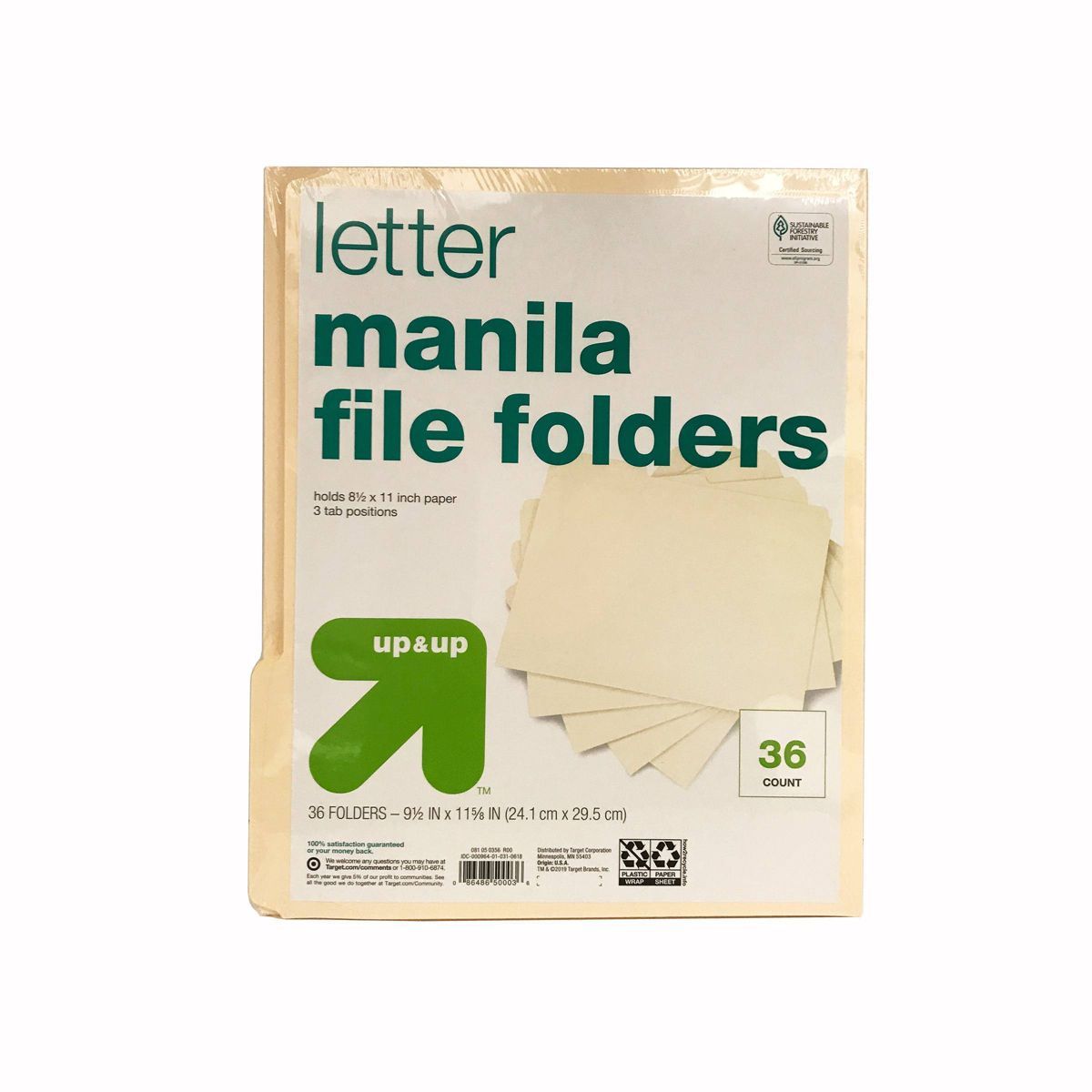 36ct Manila File Folders - up & up™ | Target