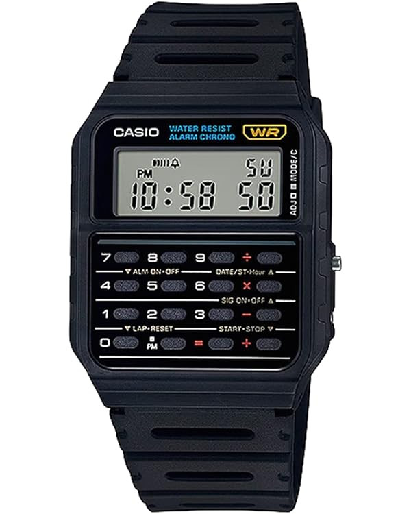 Casio CA53W Vintage Series | Data Bank | 1/100 SEC Stopwatch | Water Resistant | 8 Digit Calculat... | Amazon (US)