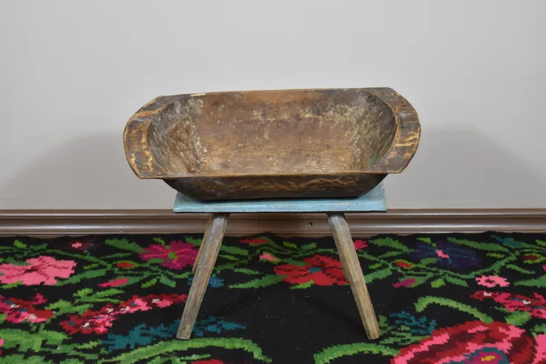 Antique Dough Bowl / Vintage Wood Bowl / Primitive Wooden Bowl / Rustic Hand Carved Dough Bowl / ... | Etsy (US)