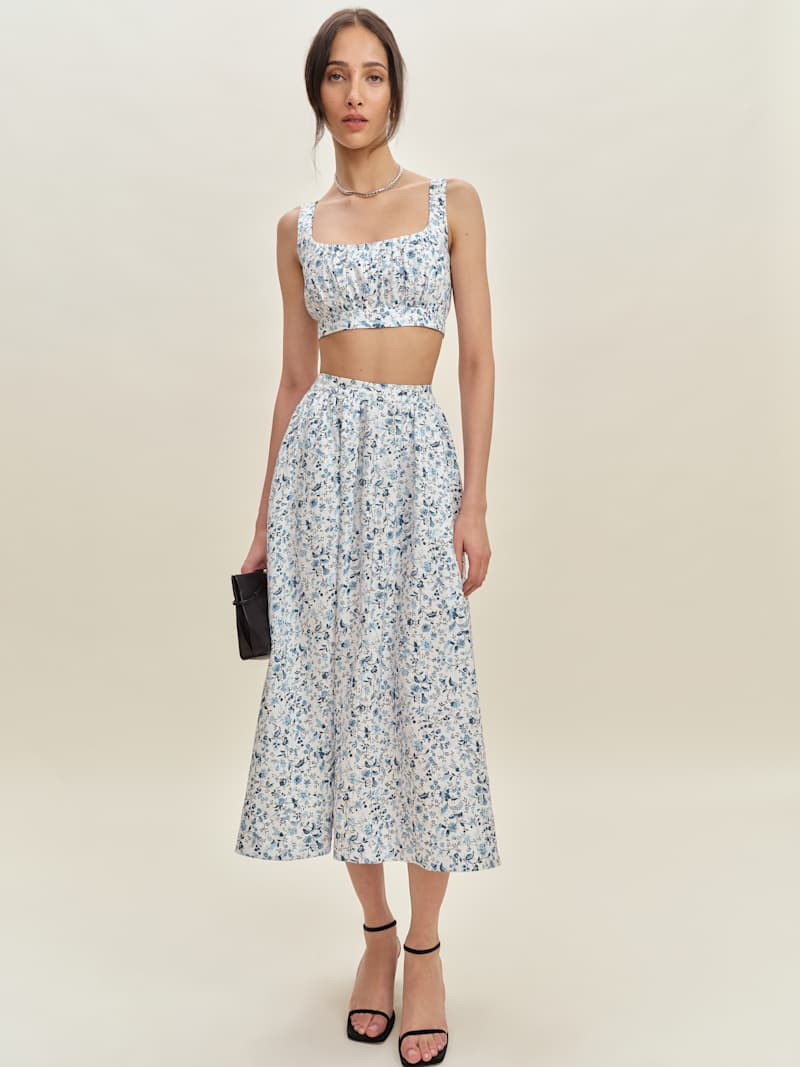 Shannon Linen Two Piece | Reformation (Global)