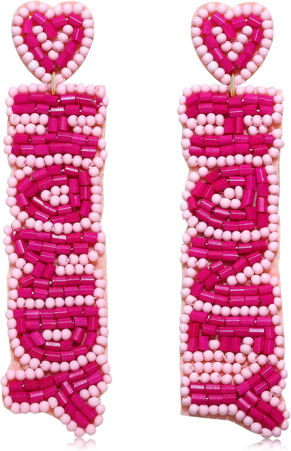 Western Earrings Beaded Cowgirl Earrings for Women Statement Letter Howdy Honey Earrings Southern... | Amazon (US)