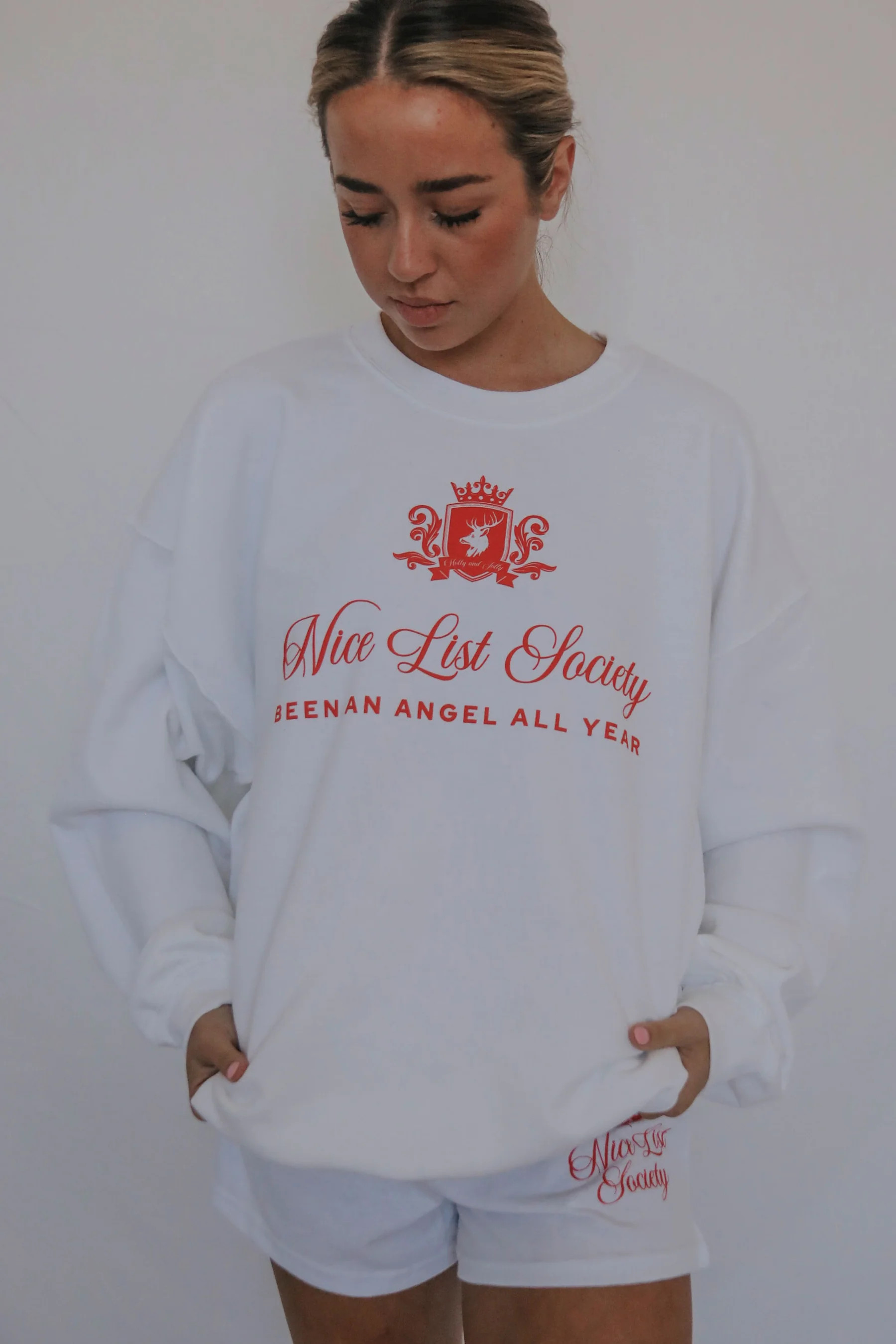 friday + saturday: nice list society sweatshirt | RIFFRAFF